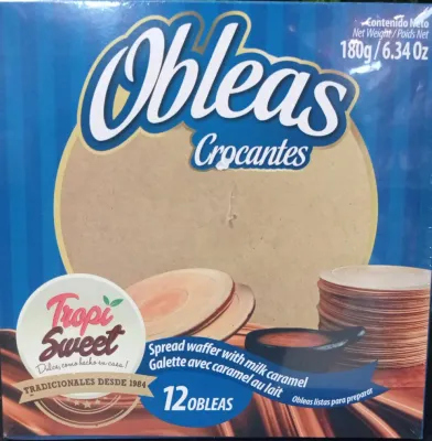 Obleas con Arequipe 12pk 180g/6.34oz Tropic Sweet
