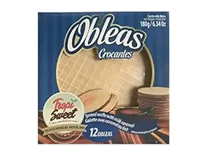Obleas con Arequipe 12pk 180g/6.34oz Tropic Sweet