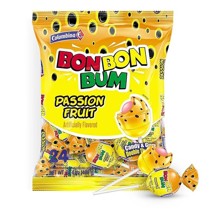 Bon Bon Bum 408 g 24 Unidades, Flavor: Maracuya
