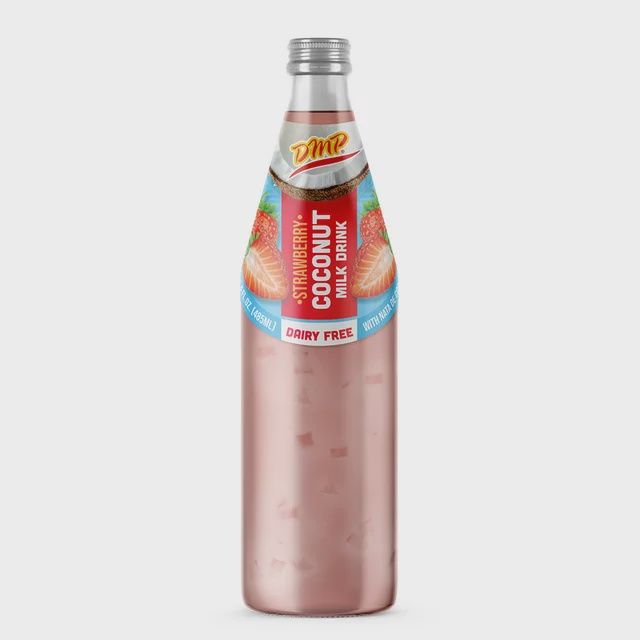 Agua de Coco Botella 16.4 oz, Flavor: Fresa(X)