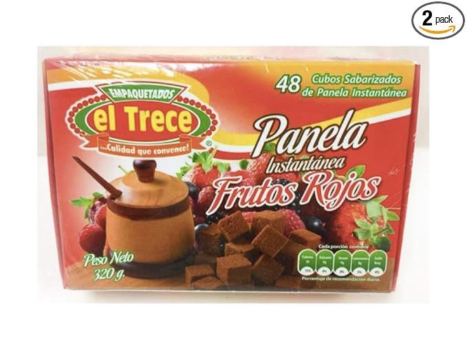 Panela instantánea 320g El Trece, Flavor: Frutos Rojos