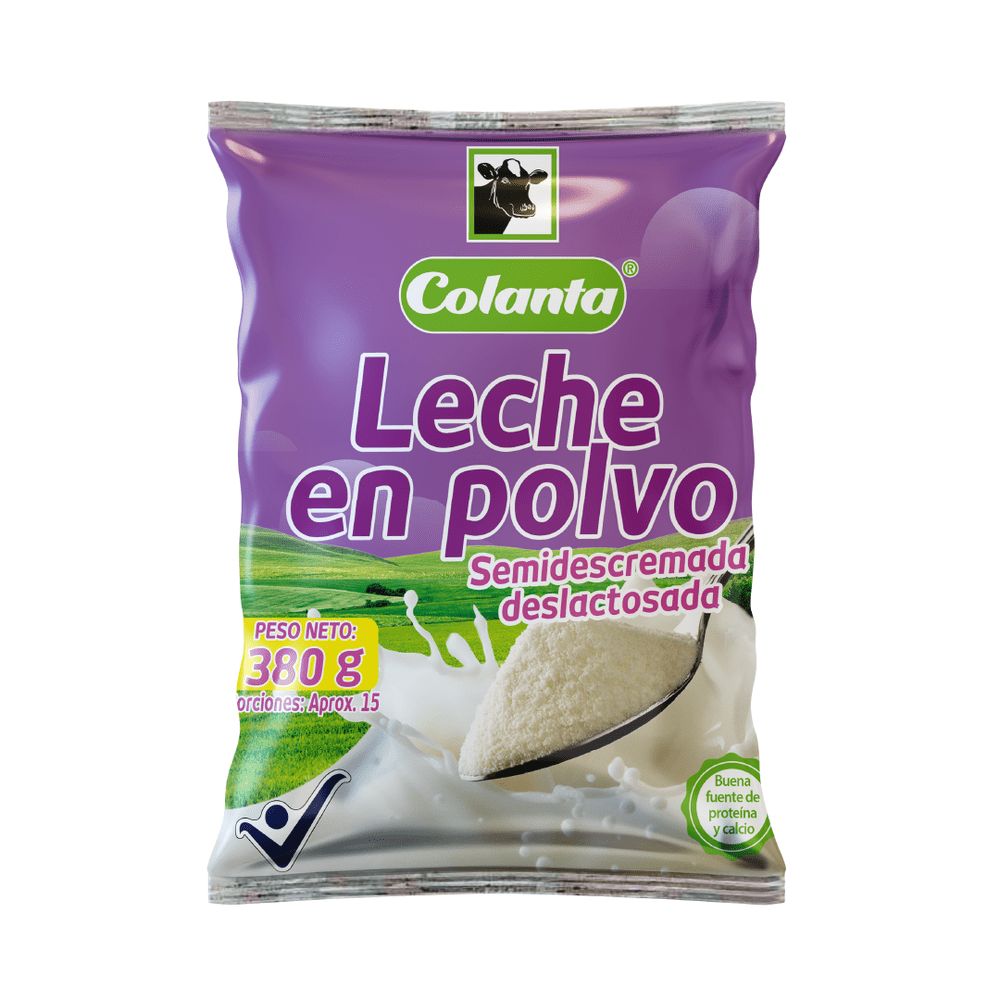 Leche en Polvo Colanta, Referencia: Deslactosada 380g