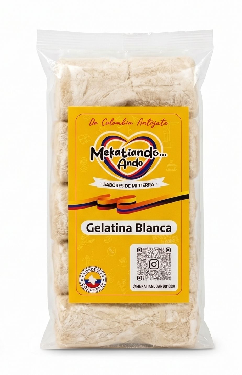 Gelatina pata Blanca 150g Mekatiando