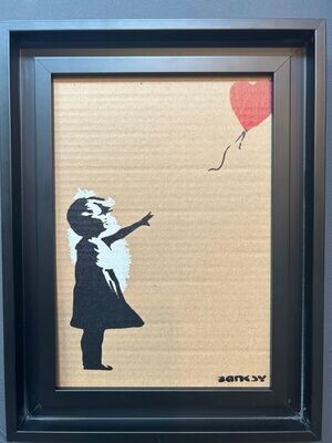 Banksy (d'après), Girl with heart balloon