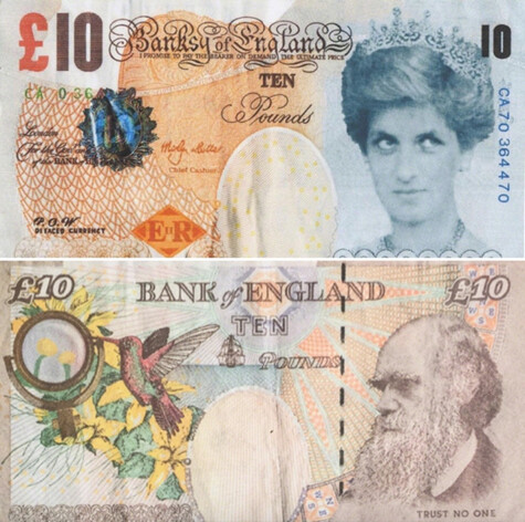 Banksy, Di faced lady di