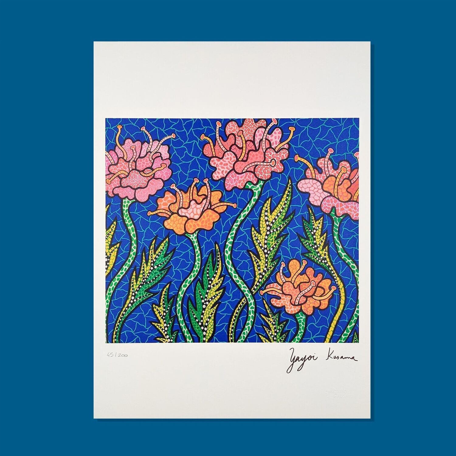 Yayoi KUSAMA, lithographie flowers II