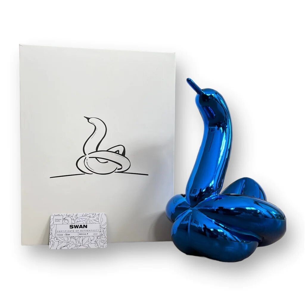 EDITIONS STUDIO, balloon swan electric blue