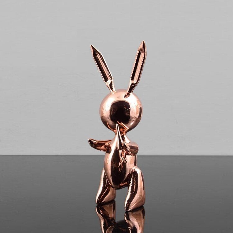 EDITIONS STUDIO, balloon rabbit XL rose gold
