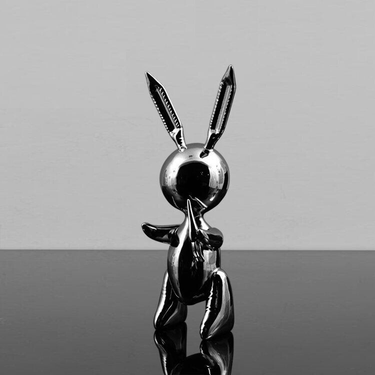EDITIONS STUDIO, balloon rabbit XL black
