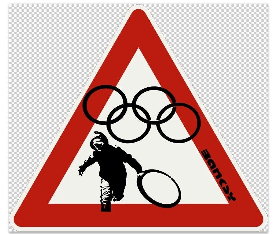 Banksy (d'après), panneau de signalisation