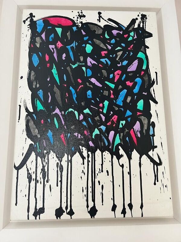 Jonone, DARK SHADOWS, acrylique sur toile