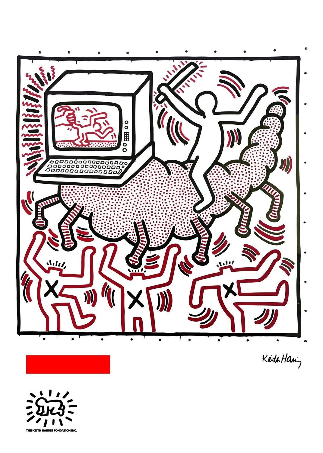 Keith HARING (d'après), Sérigraphie