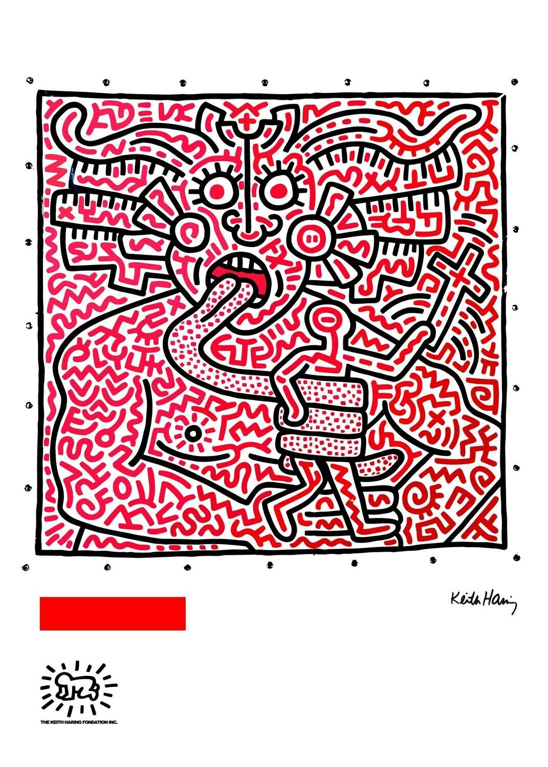Keith HARING (d'après), Sérigraphie.