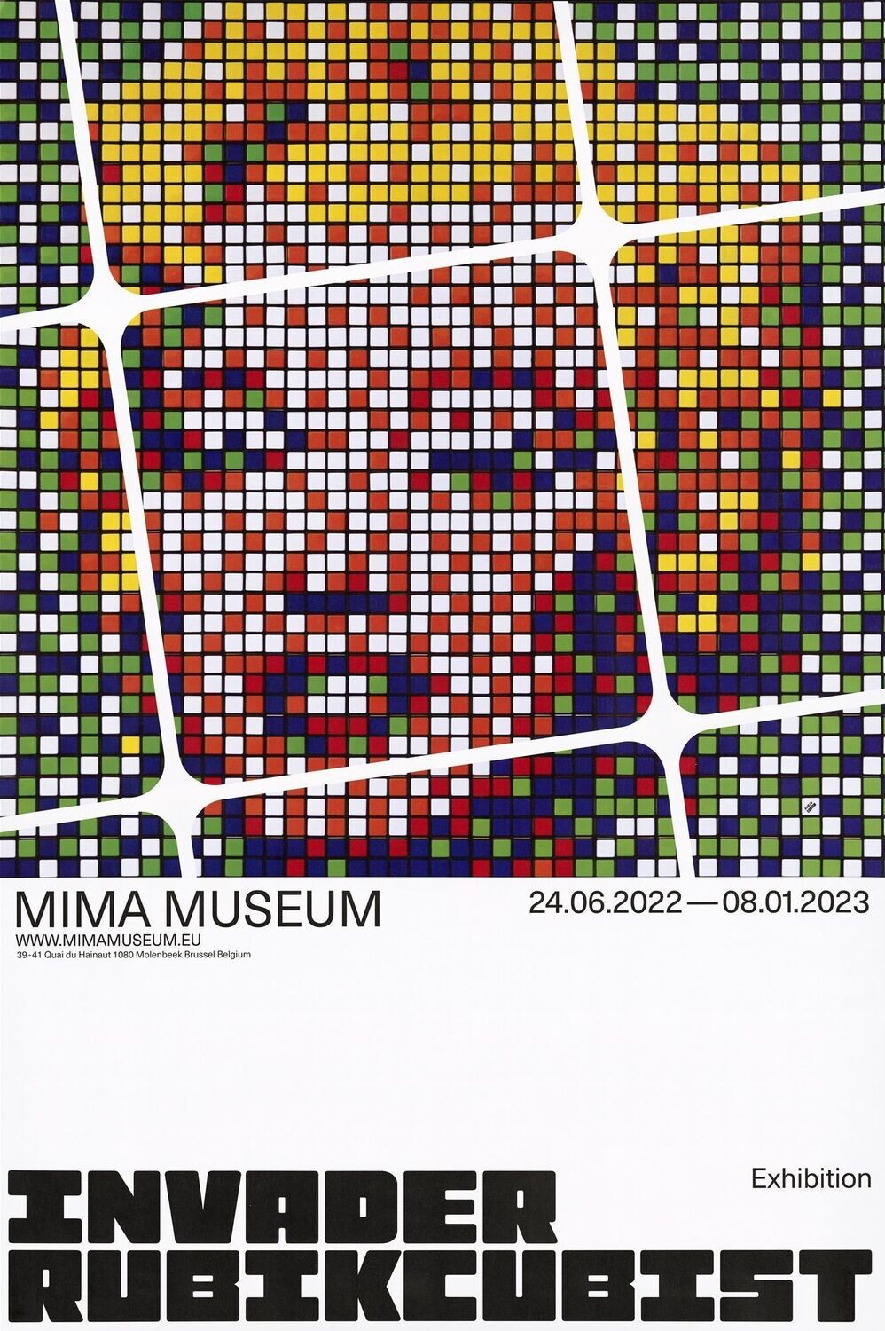 INVADER, affiche Rubikcubist