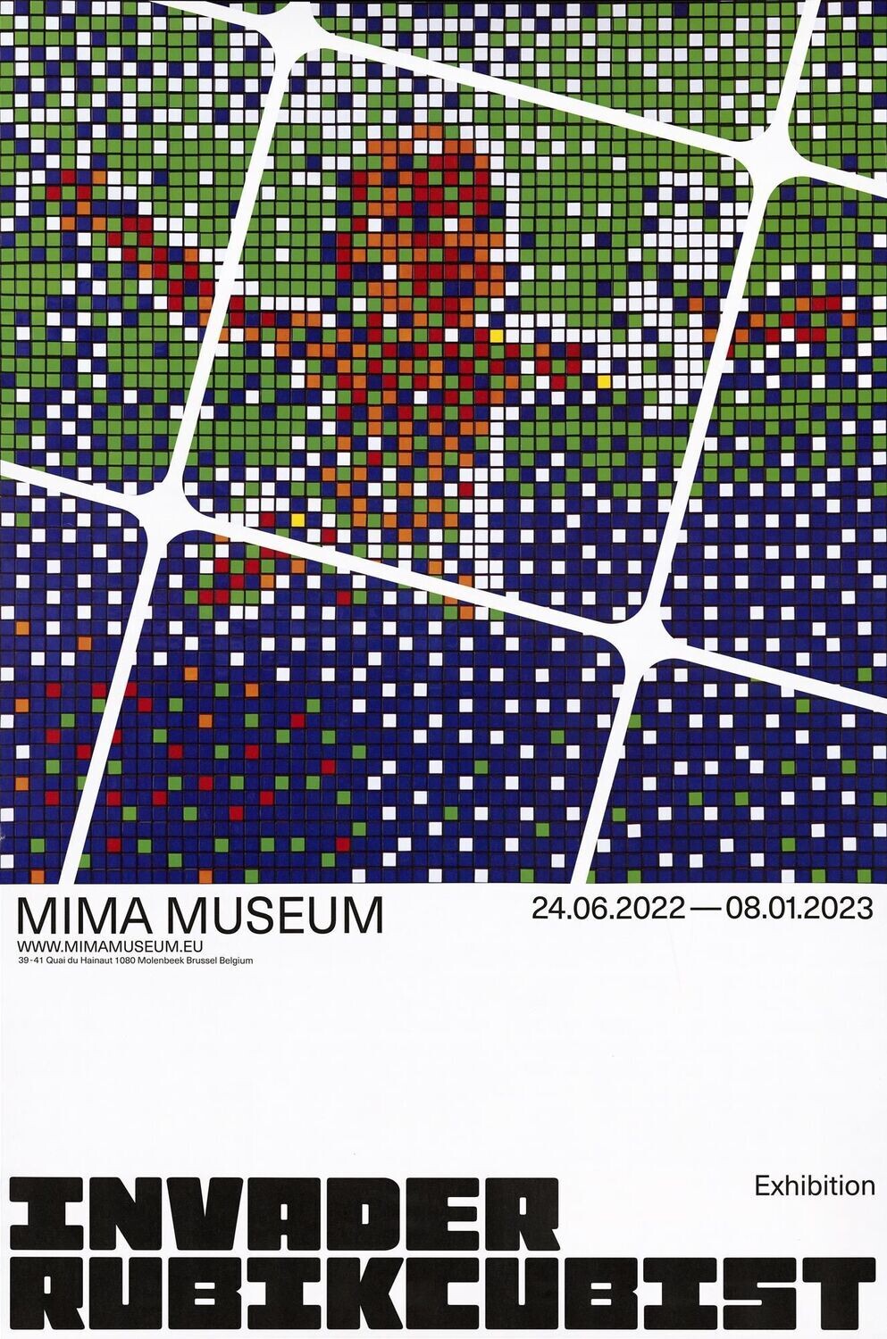 INVADER, affiche Rubikcubist