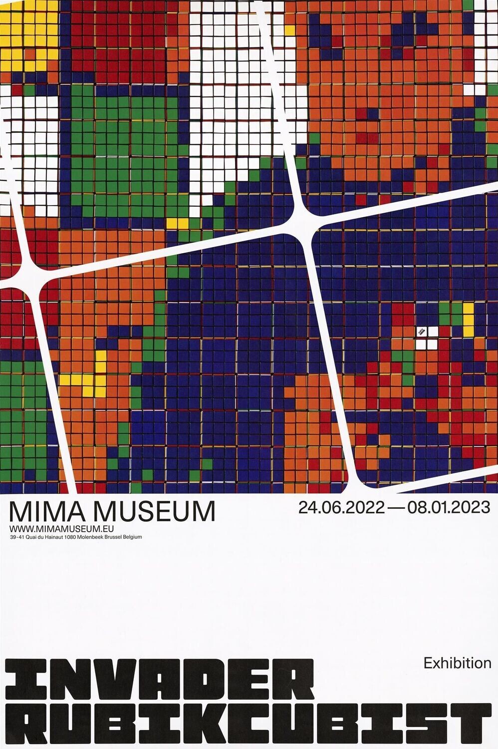 INVADER, affiche Rubikcubist