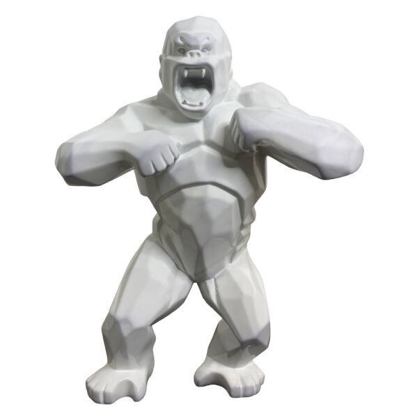 Richard ORLINSKI, Kong wild blanc brillant 37 cm