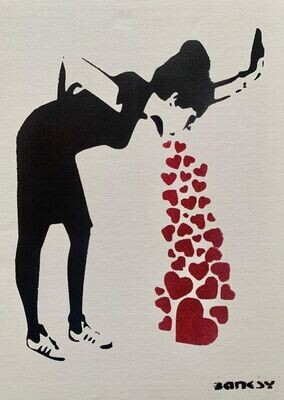 Banksy (d'après), love is ...