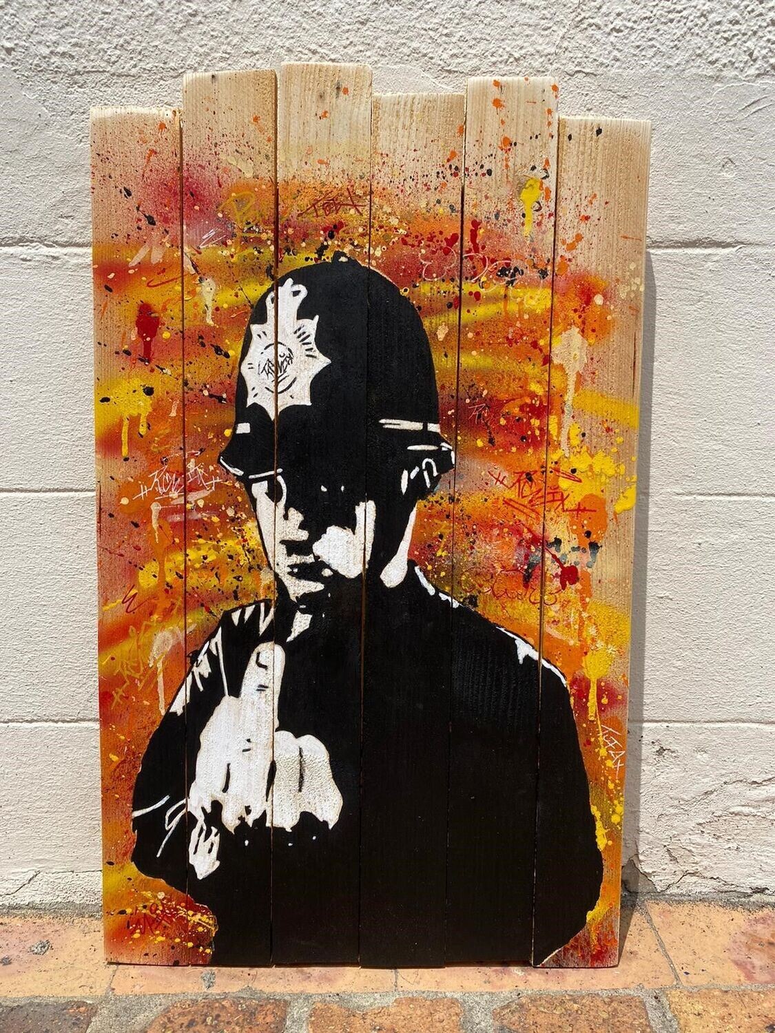MR ROY (tribute to banksy) rude coper
