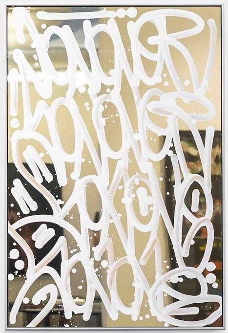 Jonone,  Encre Krink sur aluminium