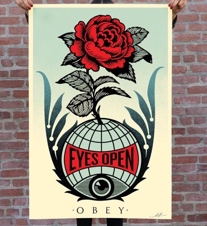 OBEY, eyes open