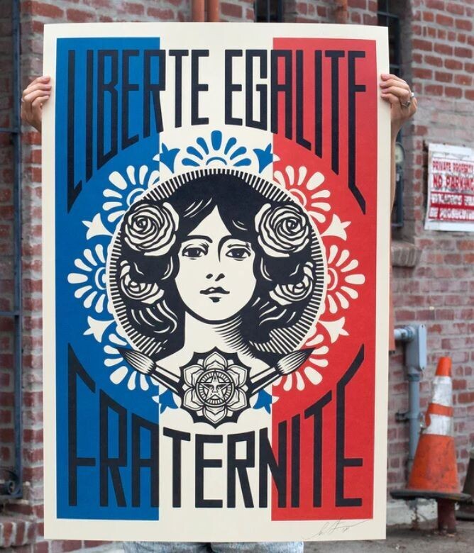 OBEY, LIBERTÉ EGALITÉ FRATERNITÉ