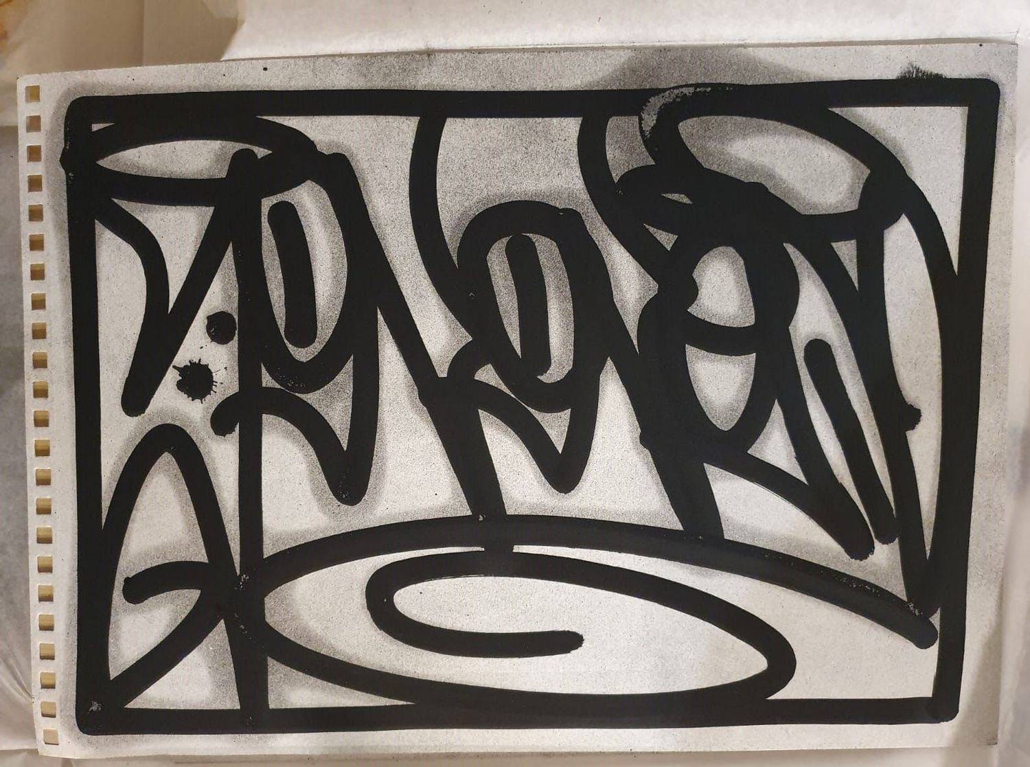 Jonone, dessin original signé