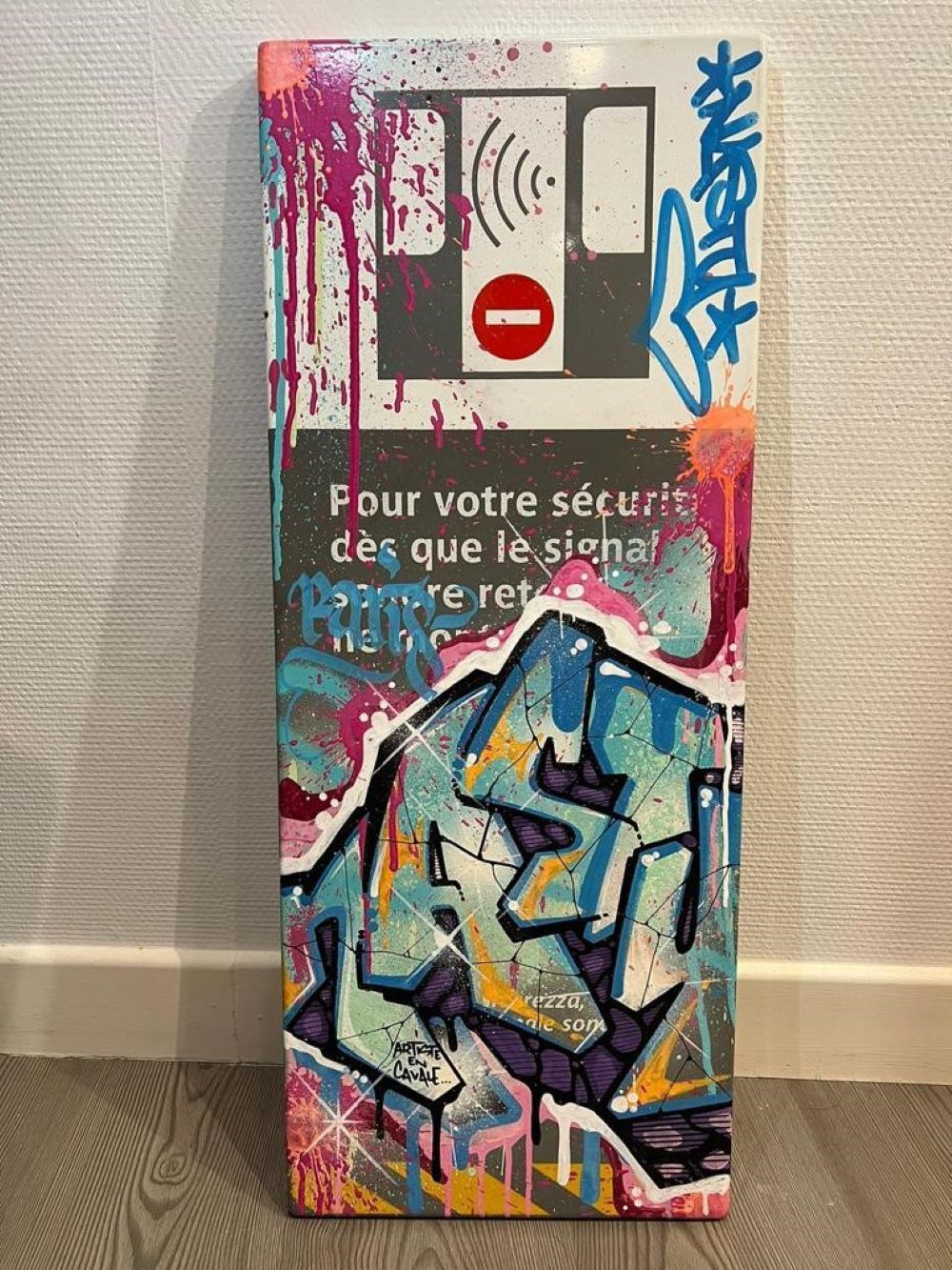 NASTY, plaque émaillée