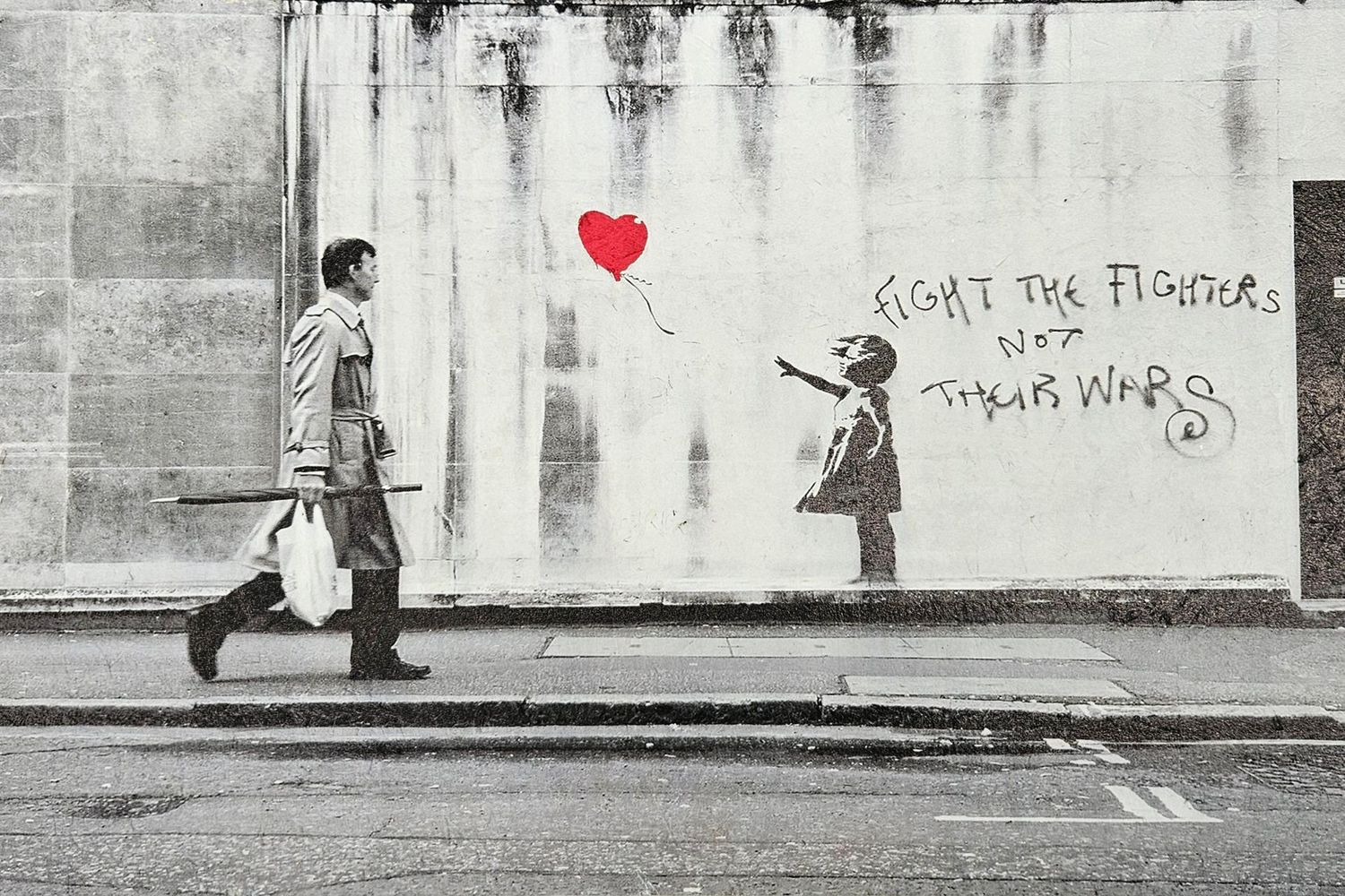 STEVE LAZARIDES, Banksy captured/ Girl with balloon 2020.