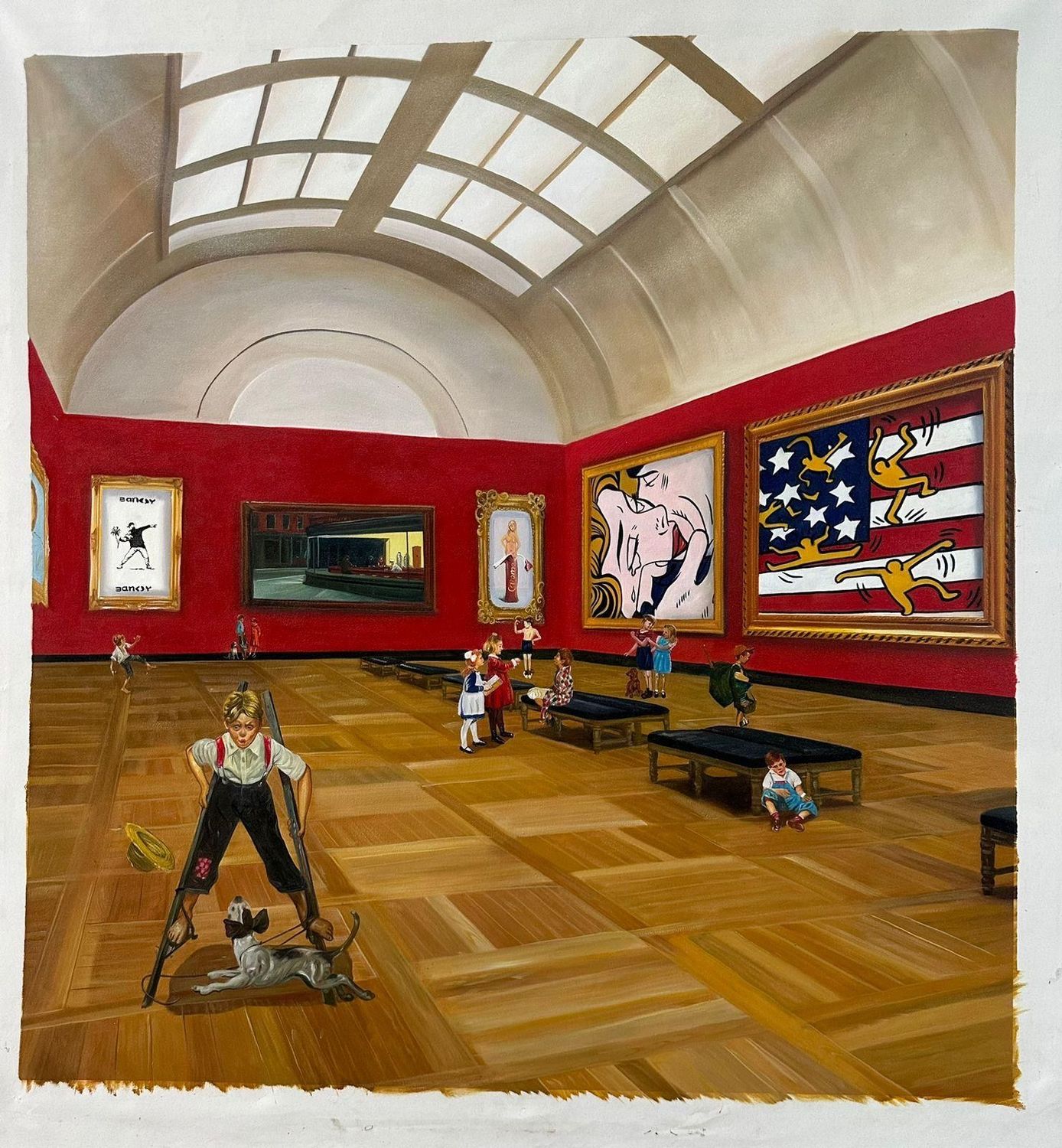 GULLY, ​The children meet Banksy, Hopper, Mel Ramos, Lichtenstein and Haring 5