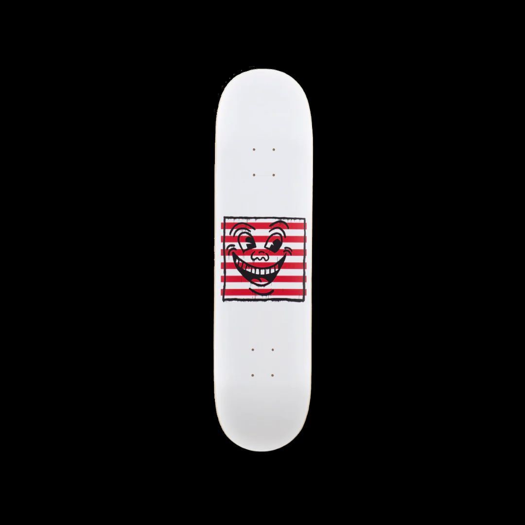 KEITH HARING, Smile on stripes