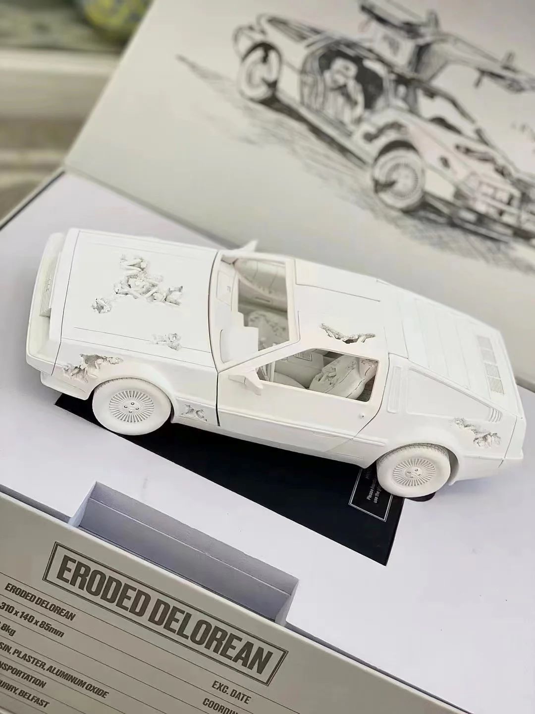 DANIEL ARSHAM, Eroded Delorean white