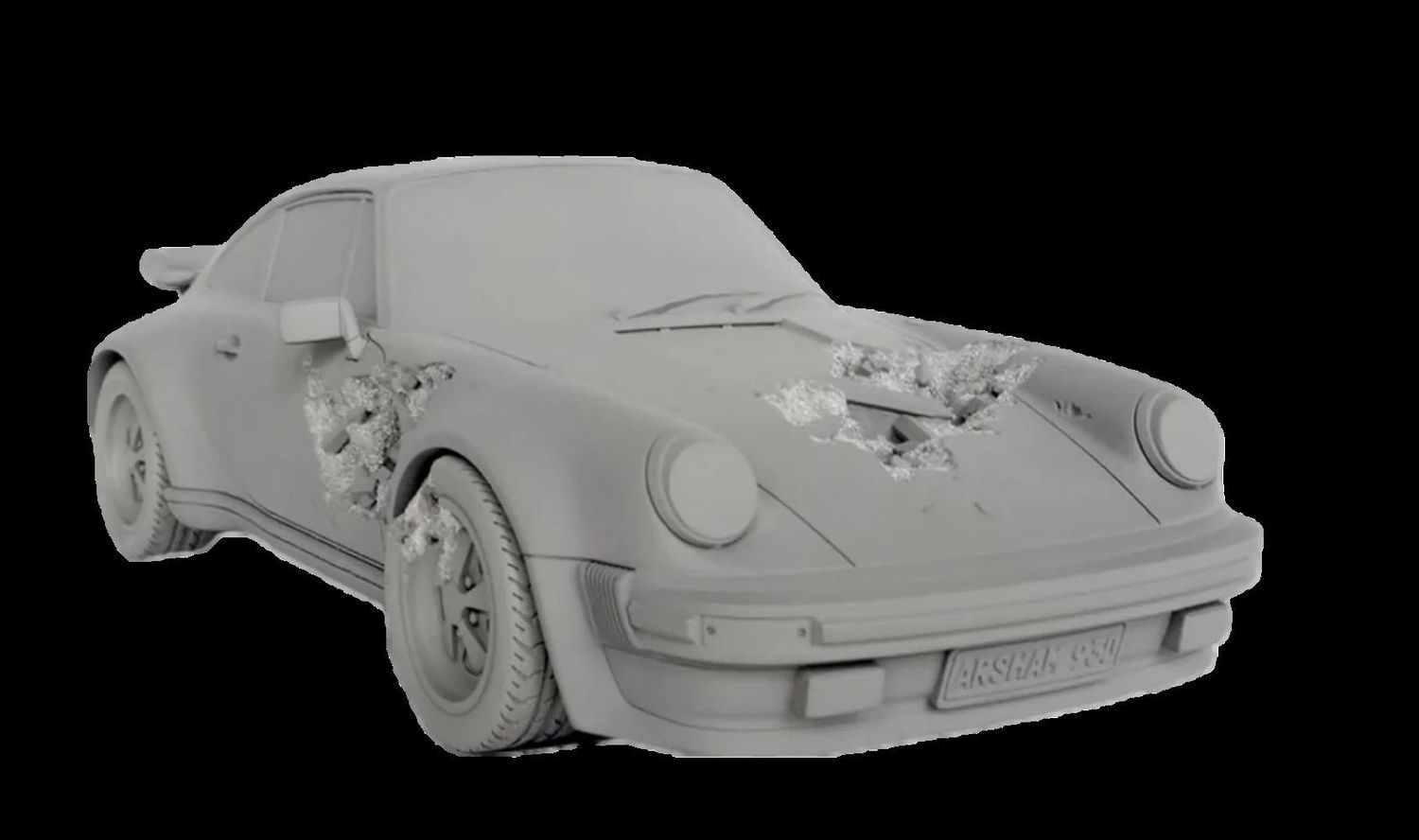 DANIEL ARSHAM, Eroded 911 Turbo Grey