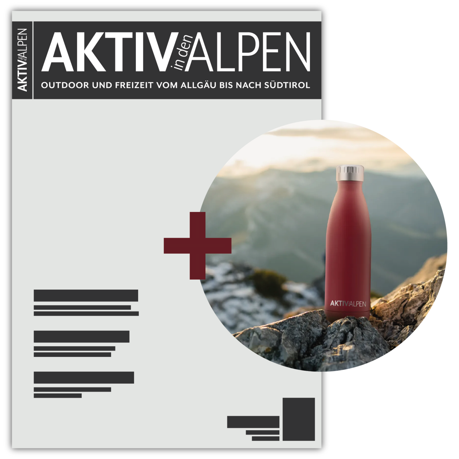 AKTIV in den ALPEN 2-Jahresabo + Trinkflasche