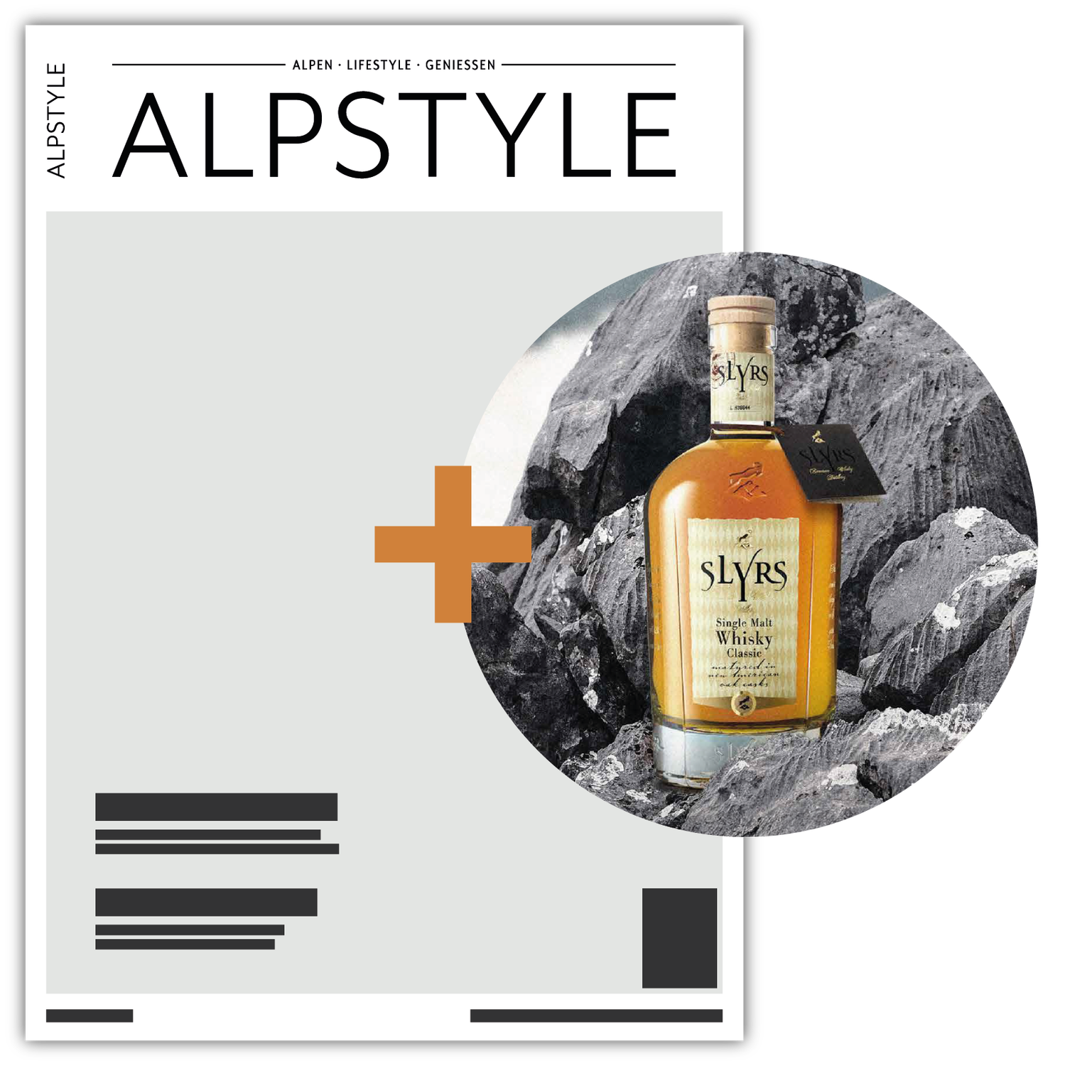 ALPSTYLE 2-Jahresabo + Whisky SLYRS