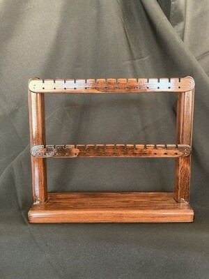 Small standing earring organizer - Red Mahogany