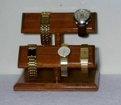 Two tier watch stand - Cherry
