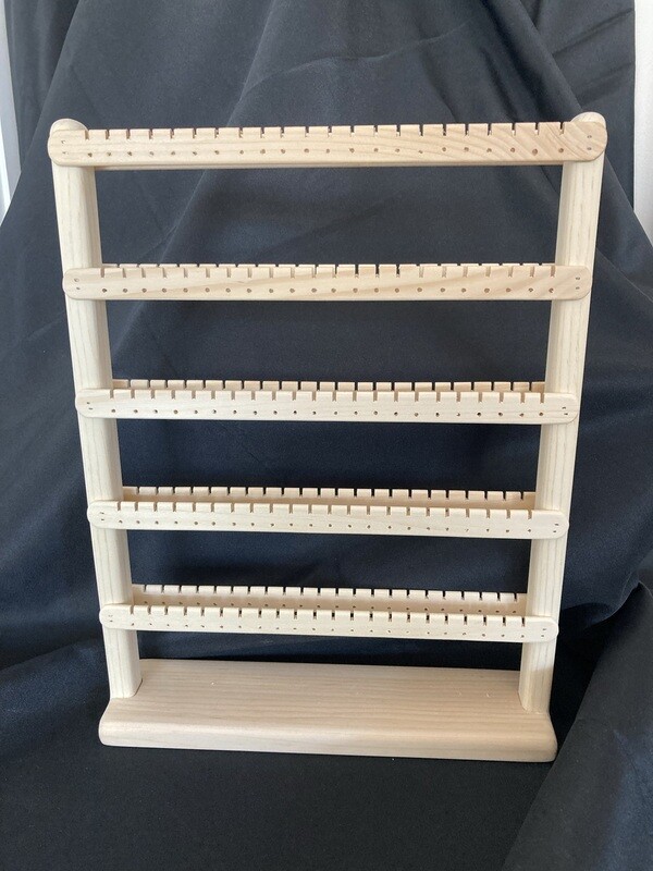 Large standing earring organizer double sided  - Unstained/Unfinished