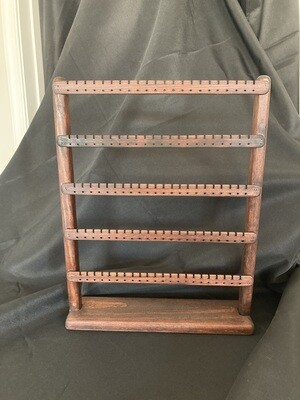 Large standing earring organizer - Red Mahogany