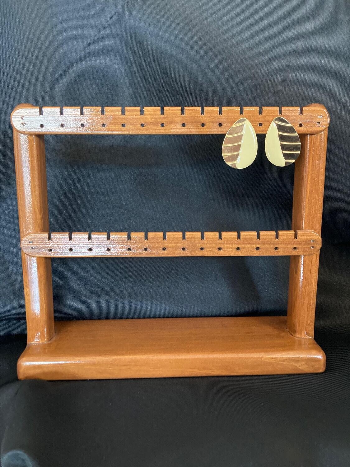 Earring holder small standing organizer- Cherry
