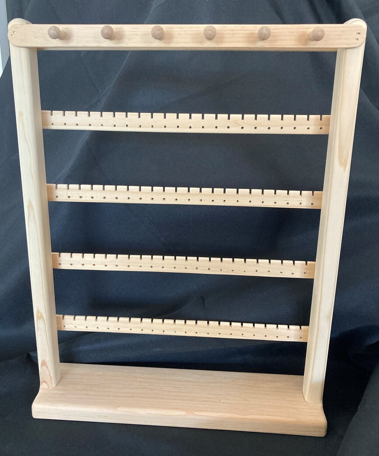 Earring and necklace holder large standing - Unstained/Unfinished