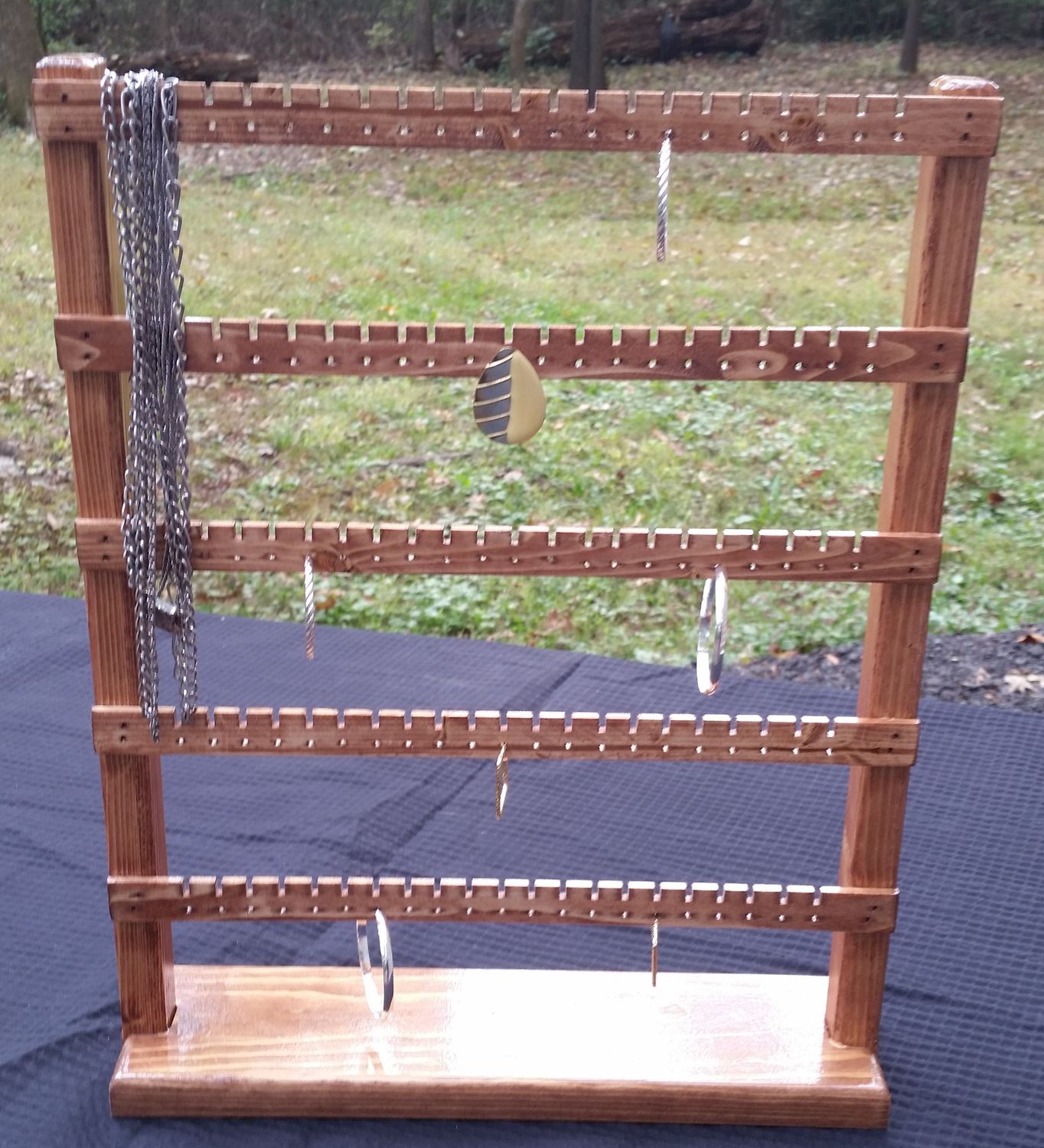 Earring Holder large standing- Cherry