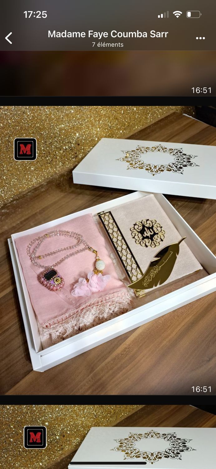 Coffret Coran luxe et tenue de prière
