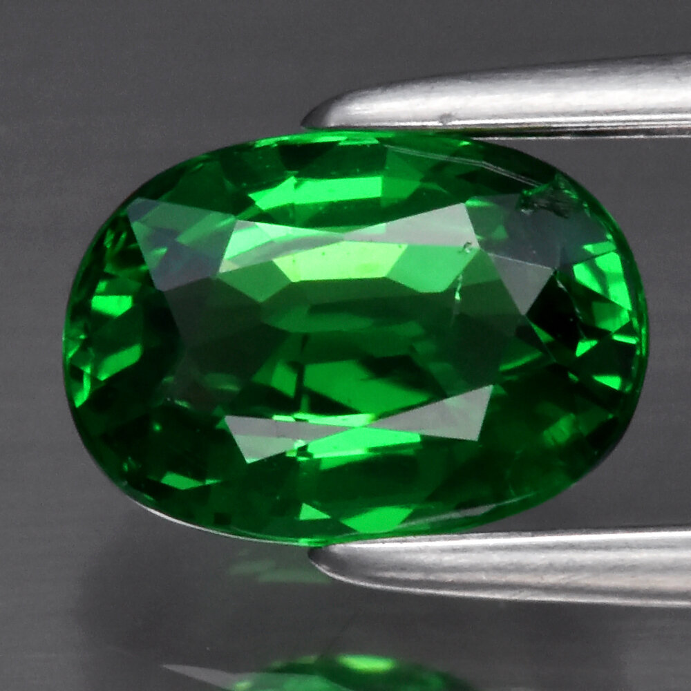 1.04ct 7x5mm Oval Natural Shocking Green Tsavorite Garnet, Tanzania