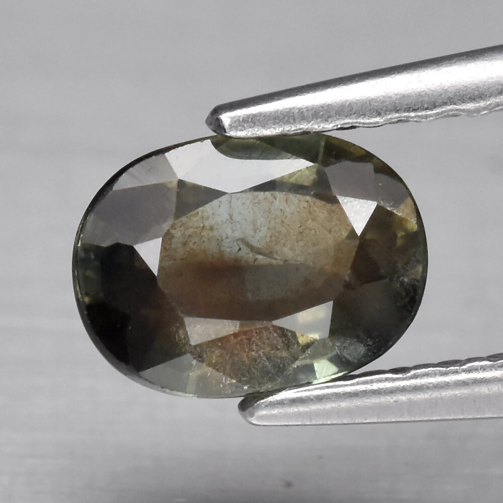 0.65ct 5.8x4.3mm Oval Green Sapphire Madagascar, Heated