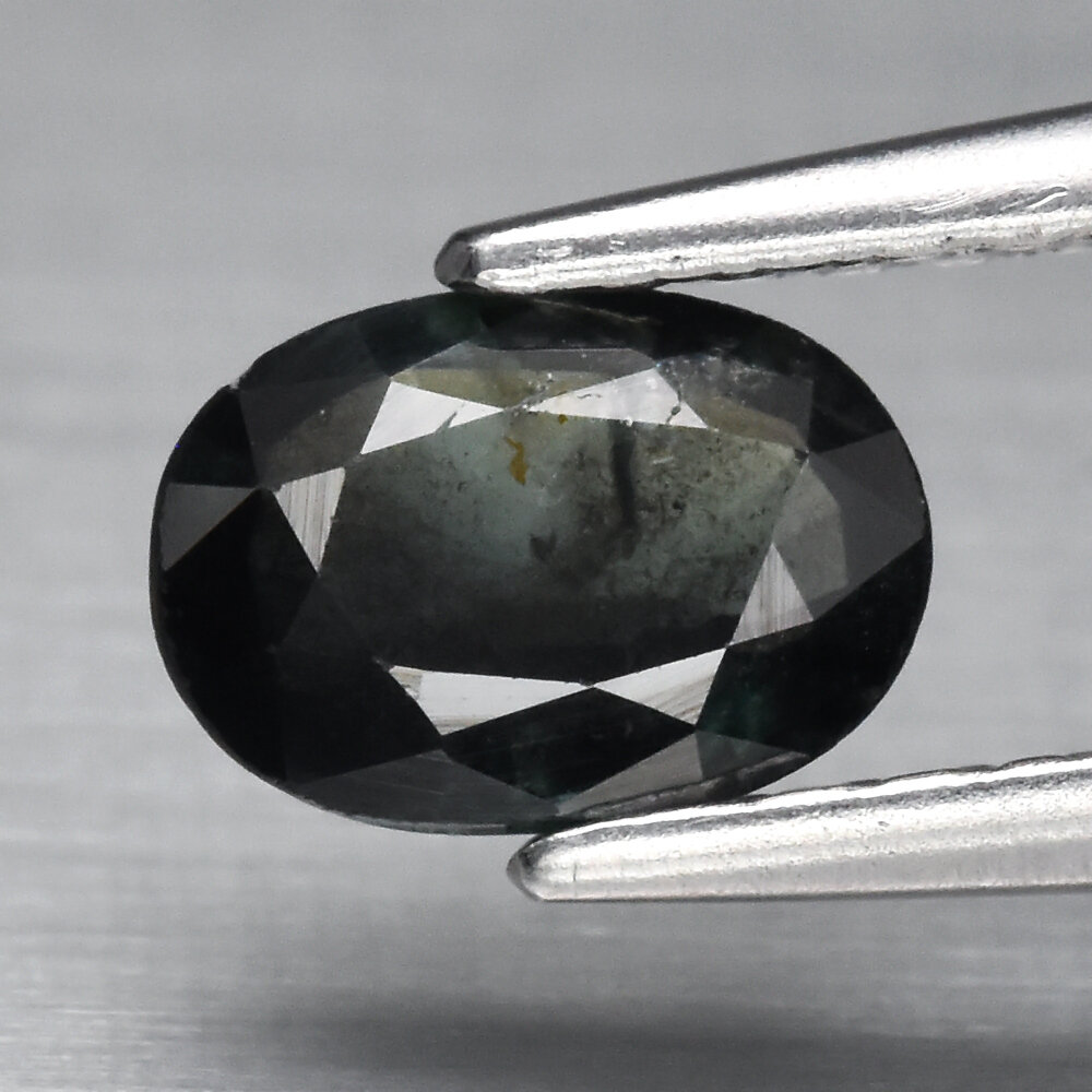 0.54ct 6x4.2mm Oval Green Sapphire Madagascar, Heated
