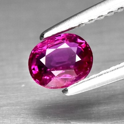 0.63ct 5.2x4.3mm Oval Natural Unheated Purplish Pink Sapphire, Mozambique