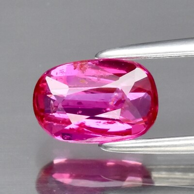 1.01ct 7x4.7mm Oval Natural Unheated Reddish Pink Sapphire Madagascar