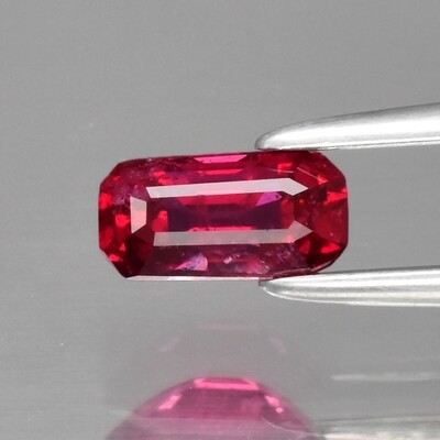 0.49ct 5.8x3mm Octagon Natural Unheated Purplish Red Ruby Mozambique