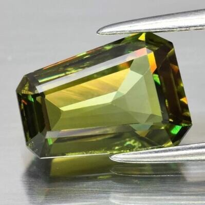Rare! 2.41ct 9.6x7mm VS Fancy Natural Yellowish Green Demantoid Garnet
